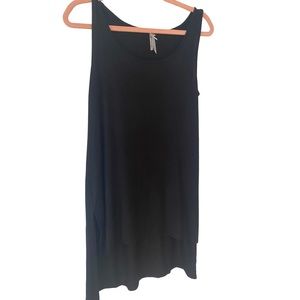 Women’s Black High Low Beach Swim Coverup Size Large